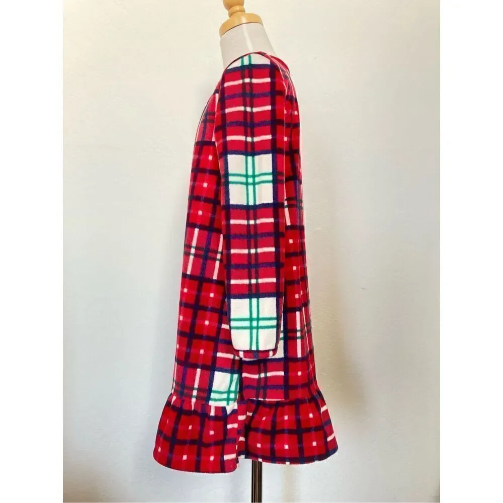 GYMBORee Girls 5/6 Christmas Plaid Flannel Nightgown BUY 2 GET 1 FREE
